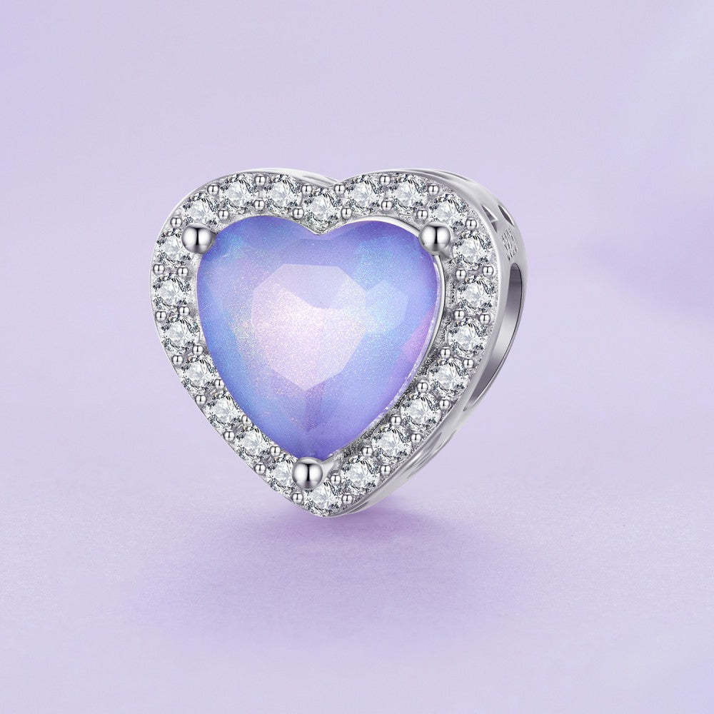 Ciondolo sfumato viola amore infinito in argento sterling 925 xs2115