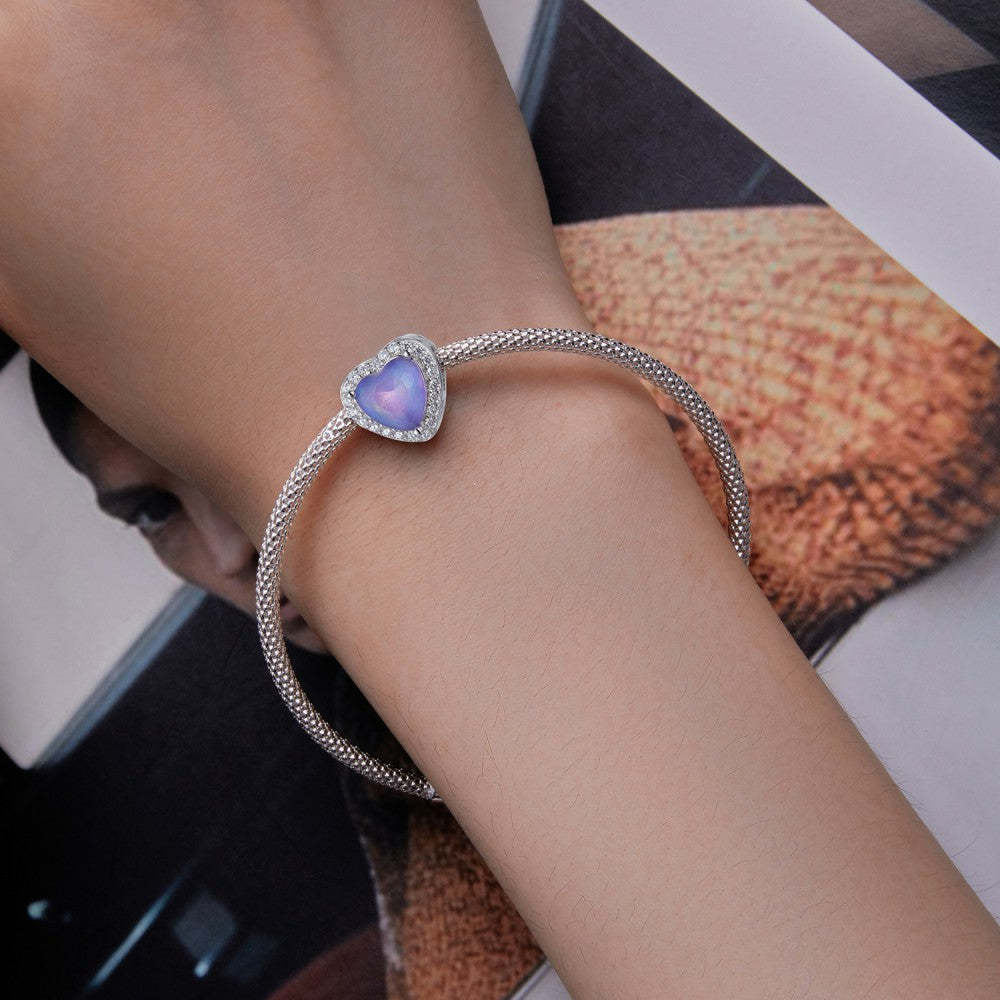 Ciondolo sfumato viola amore infinito in argento sterling 925 xs2115