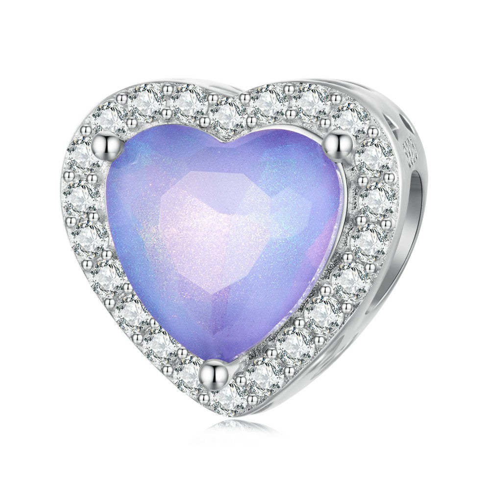 Ciondolo sfumato viola amore infinito in argento sterling 925 xs2115