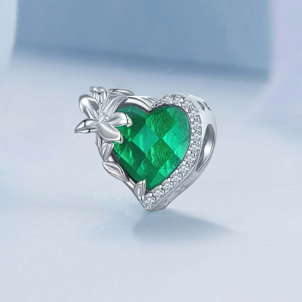 Ciondolo verde portafortuna maggio in argento sterling 925 xs2163