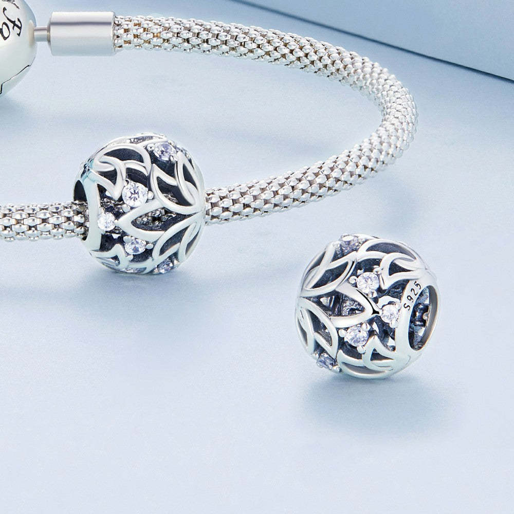 ciondolo con zircone bianco loto in argento sterling 925 xs2169