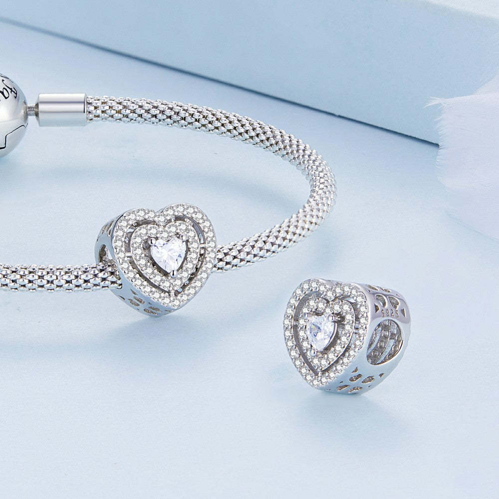 ciondolo cuore splendente argento sterling 925 xs2188