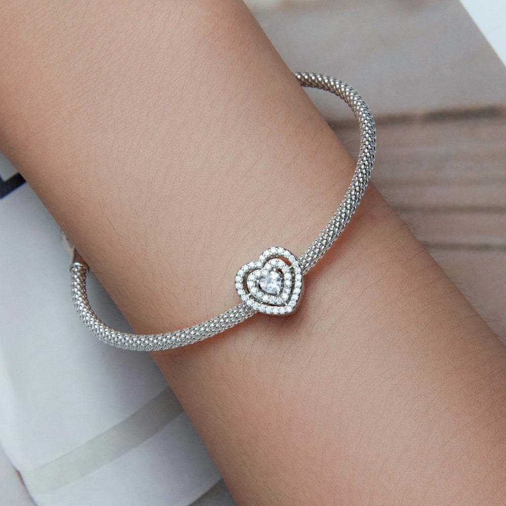 ciondolo cuore splendente argento sterling 925 xs2188