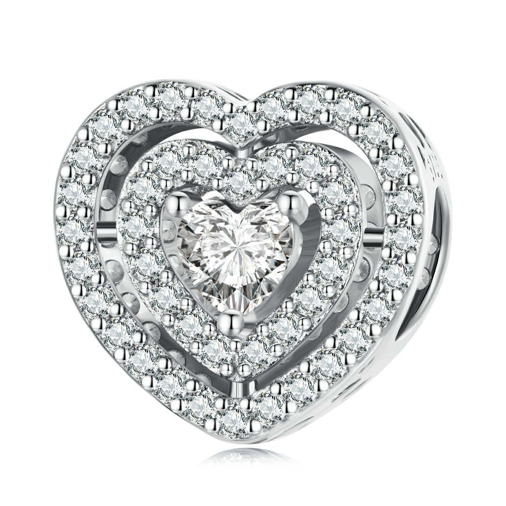 ciondolo cuore splendente argento sterling 925 xs2188