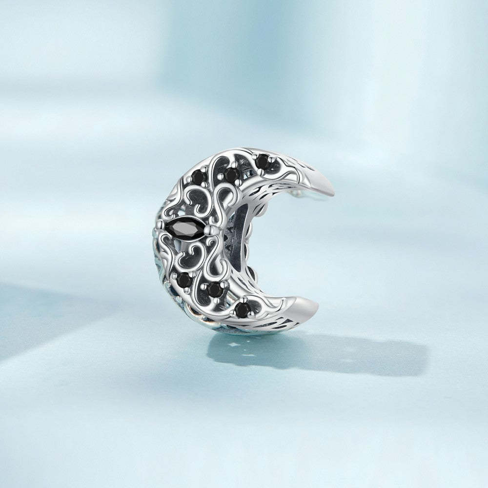 ciondolo luna notte oscura argento sterling 925 xs2192