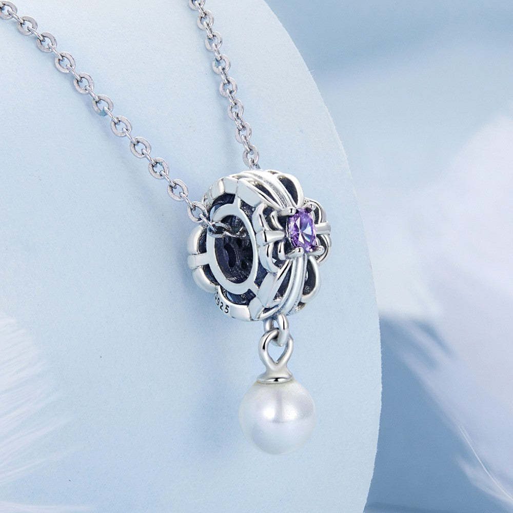 ciondolo con ciondolo a forma di stella filante perla argento sterling 925 xs2195
