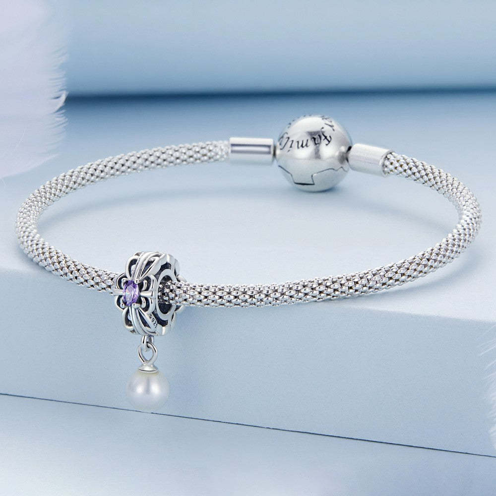 ciondolo con ciondolo a forma di stella filante perla argento sterling 925 xs2195