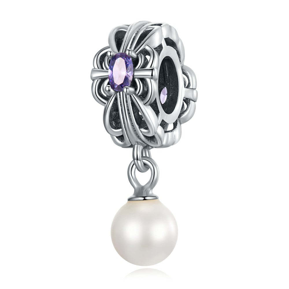 ciondolo con ciondolo a forma di stella filante perla argento sterling 925 xs2195