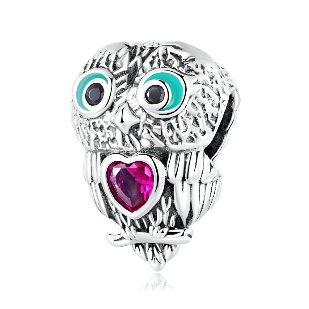 simpatico ciondolo a forma di gufo in argento sterling 925 xs2240