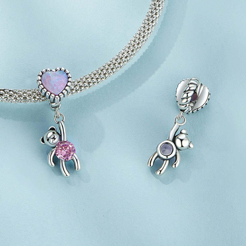 ciondolo pendente orsetto in argento sterling 925 yb2265
