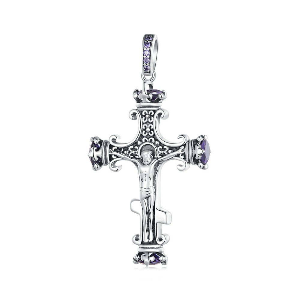 ciondolo pendente croce in argento sterling 925 yb2277