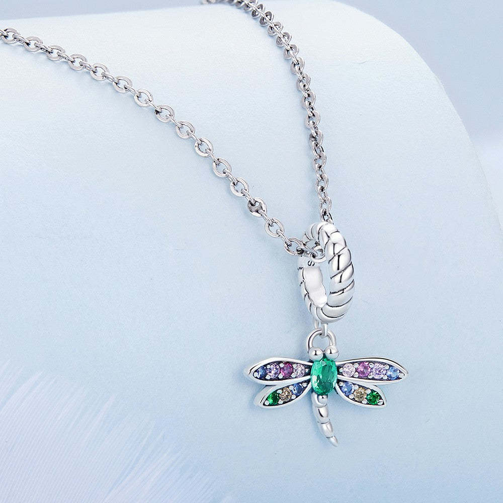 Ciondolo pendente libellula in argento sterling 925 yb2278