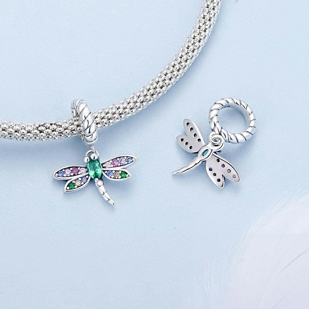 Ciondolo pendente libellula in argento sterling 925 yb2278