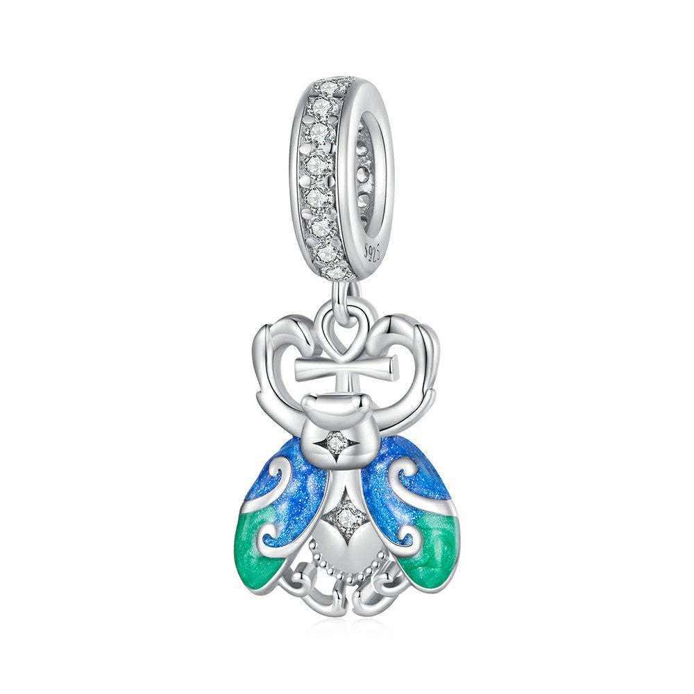 Ciondolo pendente scarabeo in argento sterling 925 yb2282
