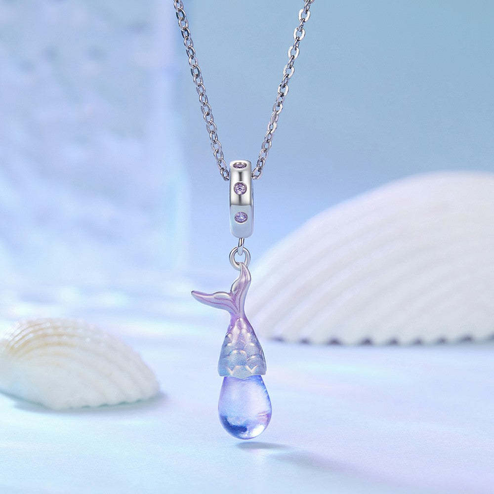 Ciondolo pendente con lacrime di sirena in argento sterling 925 yb2287