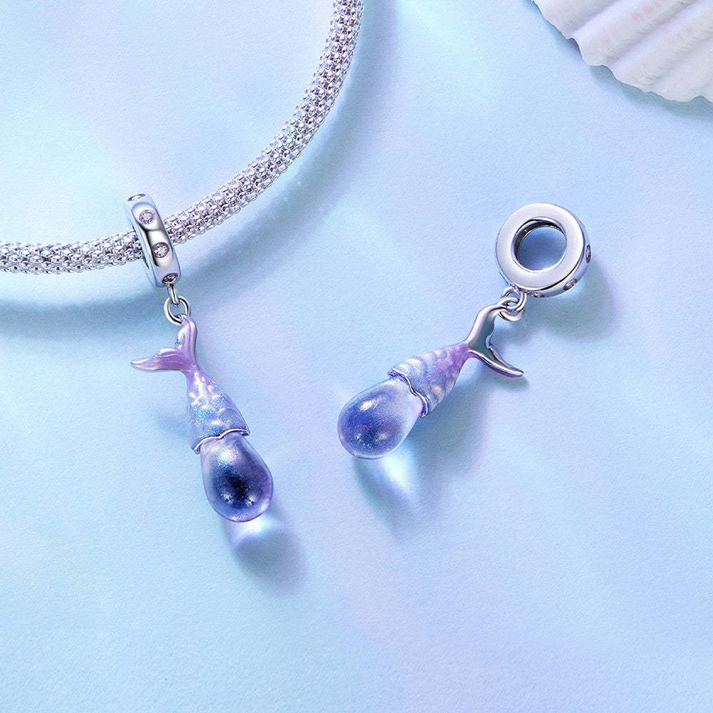 Ciondolo pendente con lacrime di sirena in argento sterling 925 yb2287