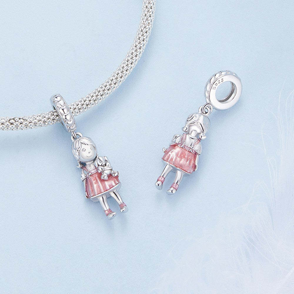 ciondolo pendente bambina in argento sterling 925 yb2289