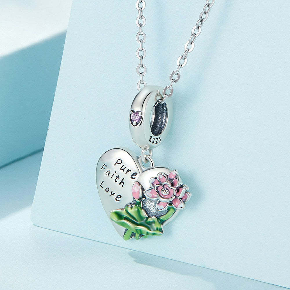 ciondolo pendente loto in argento sterling 925 yb2295