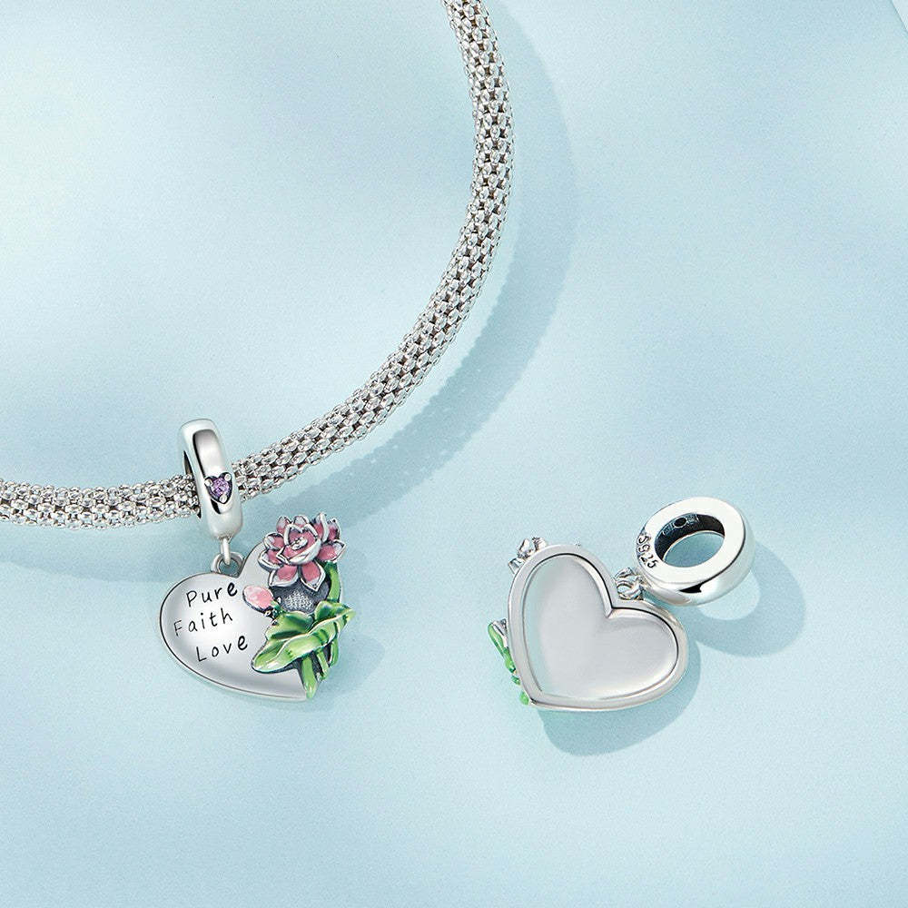 ciondolo pendente loto in argento sterling 925 yb2295