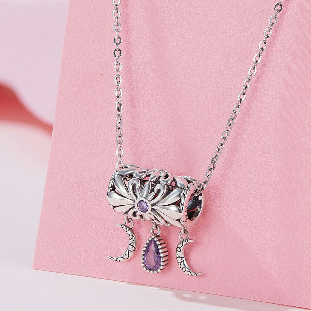 ciondolo vintage con iris in argento sterling 925 yb2297