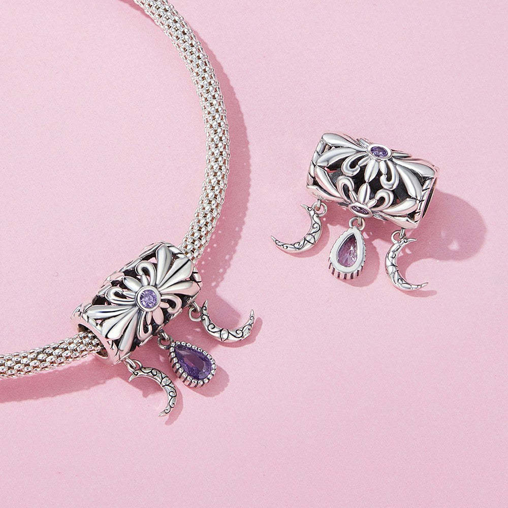 ciondolo vintage con iris in argento sterling 925 yb2297