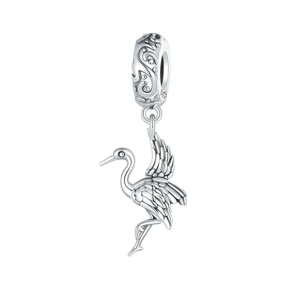 Ciondolo pendente gru in argento sterling 925 yb2302