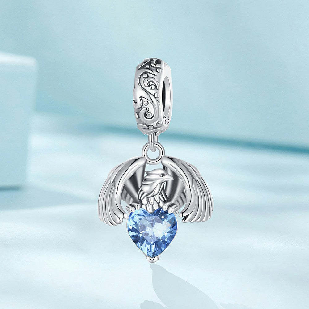 ciondolo pendente aquila bianca in argento sterling 925 yb2304