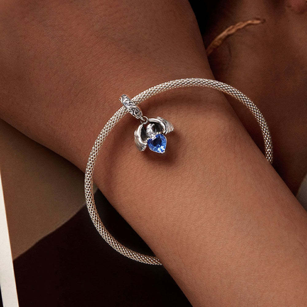 ciondolo pendente aquila bianca in argento sterling 925 yb2304