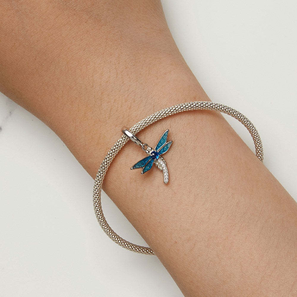 Gioielli con libellula, chiusura di apertura e chiusura, ciondolo pendente in argento sterling 925 yb2321