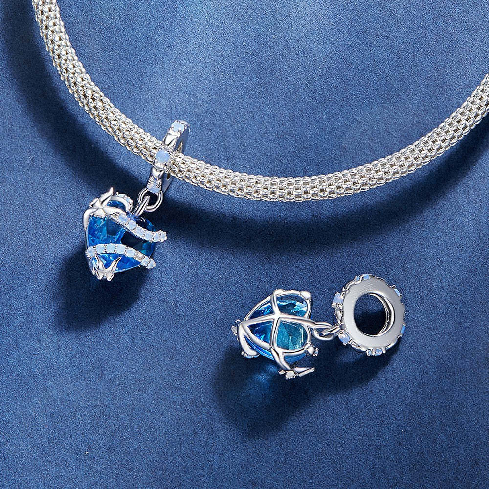 Ciondolo pendente cuore magico in argento sterling 925 felice giorno di San Valentino yb2326