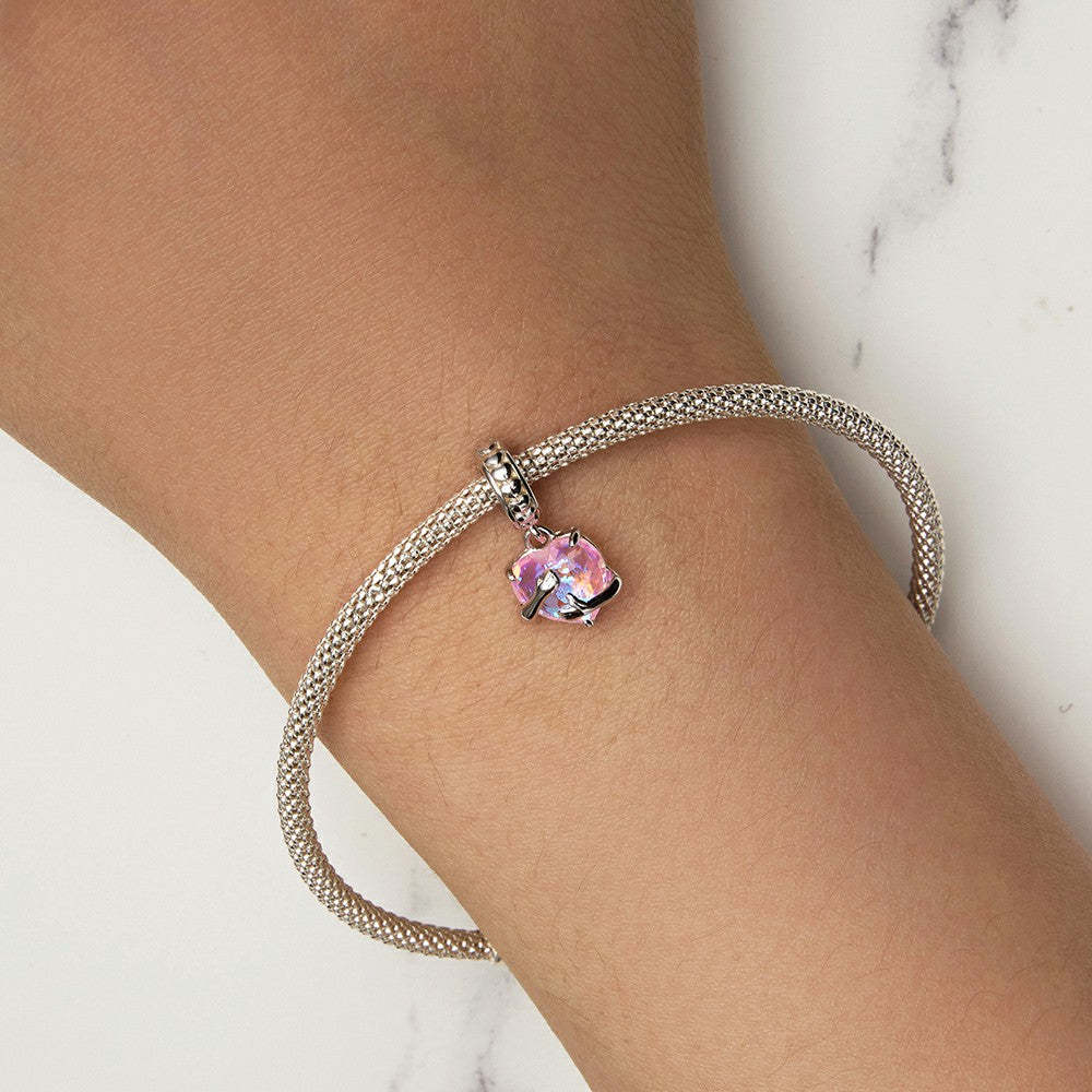ciondolo pendente abbraccio in argento sterling 925 felice giorno di San Valentino yb2328