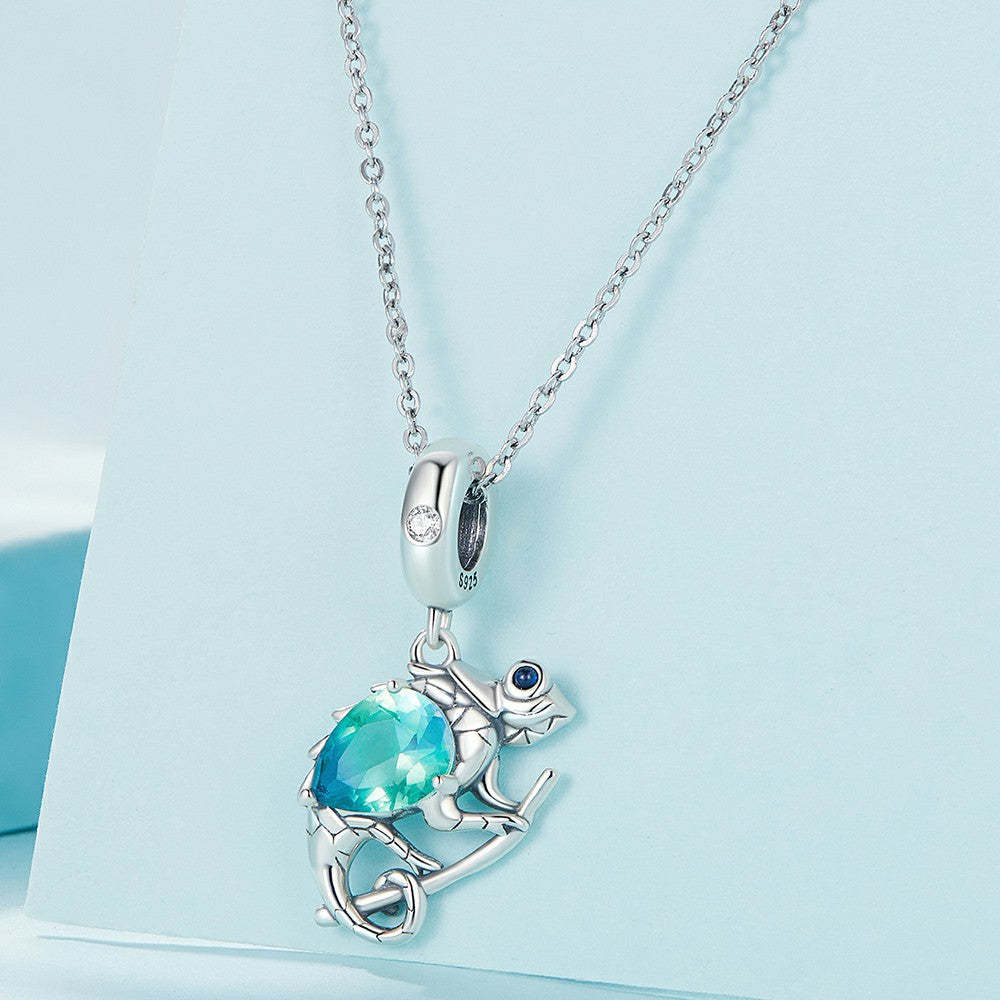 ciondolo camaleonte in argento sterling 925 yb2333