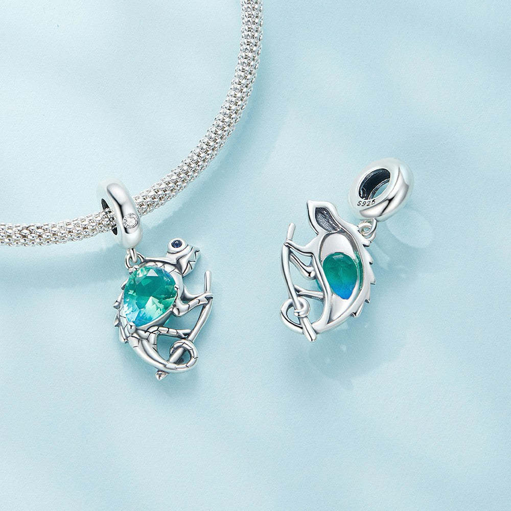 ciondolo camaleonte in argento sterling 925 yb2333