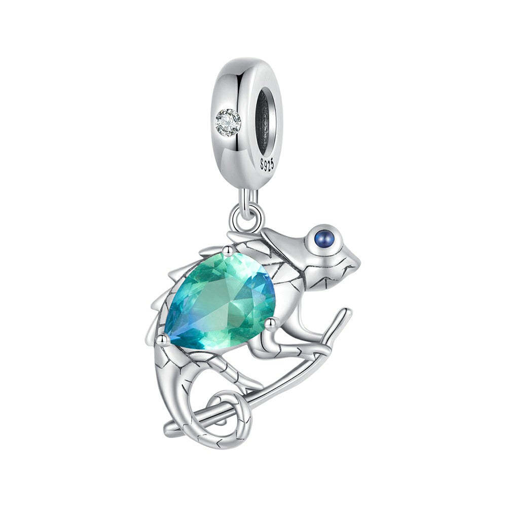 ciondolo camaleonte in argento sterling 925 yb2333