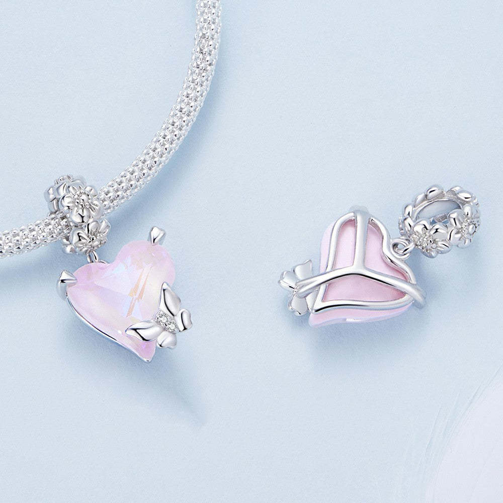 ciondolo pendente farfalla moka in argento sterling 925 yb2363