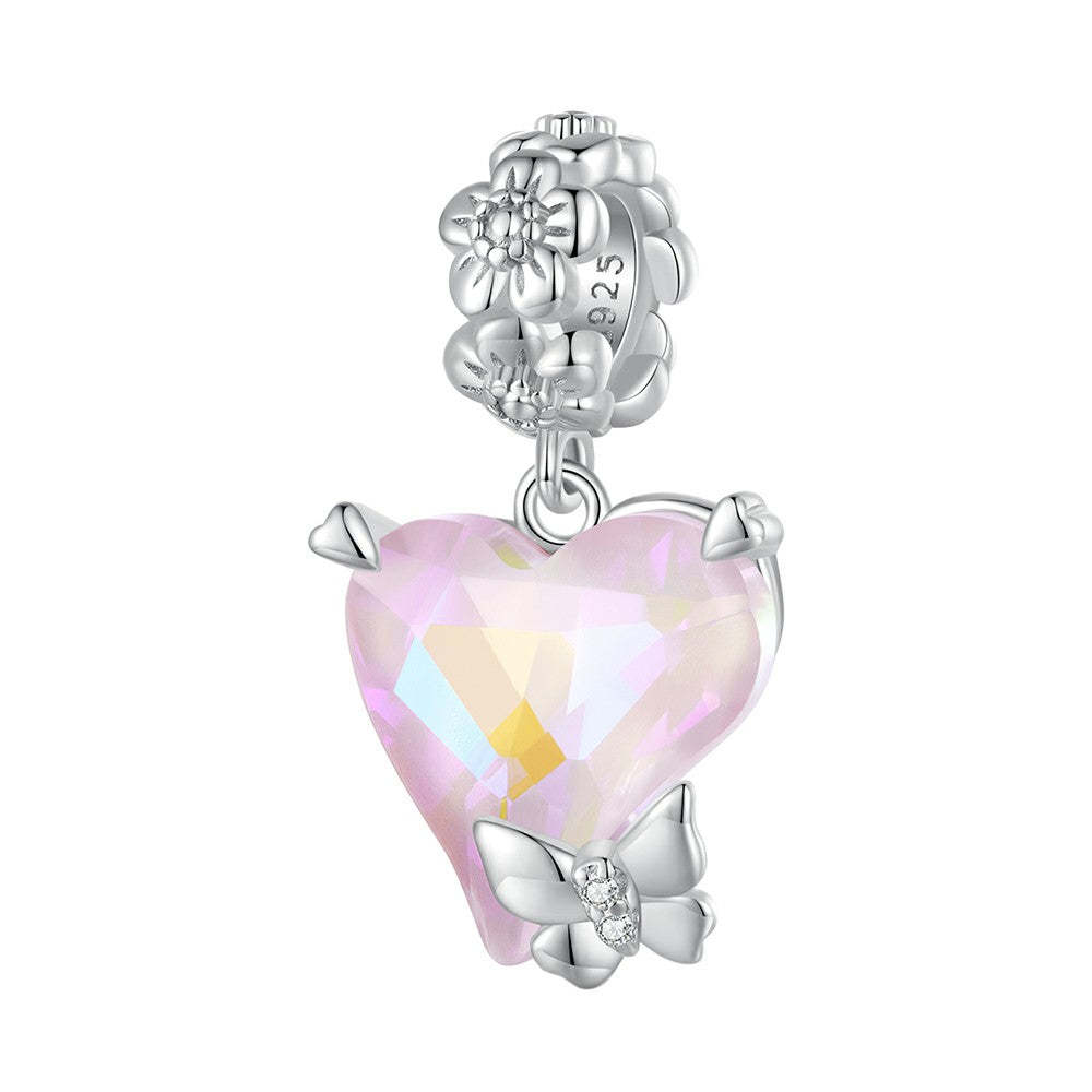 ciondolo pendente farfalla moka in argento sterling 925 yb2363