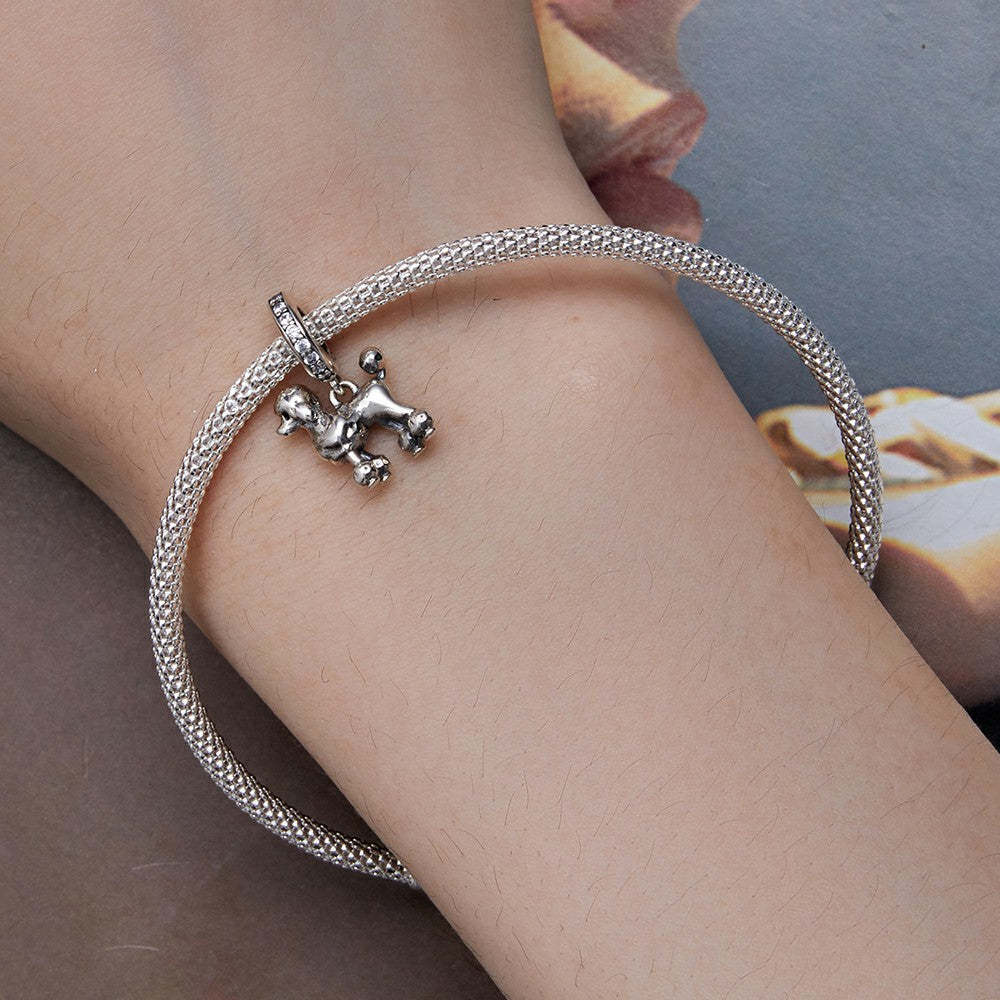 ciondolo barboncino in argento sterling 925 yb2372