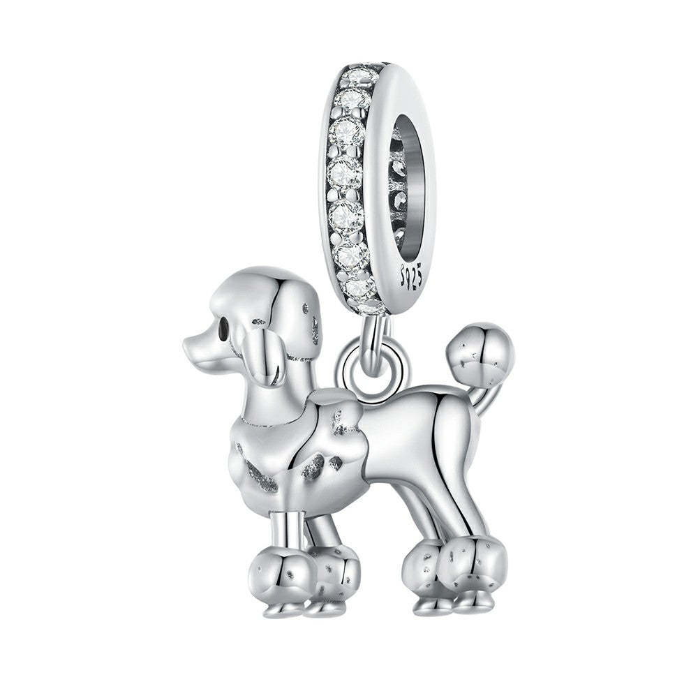 ciondolo barboncino in argento sterling 925 yb2372
