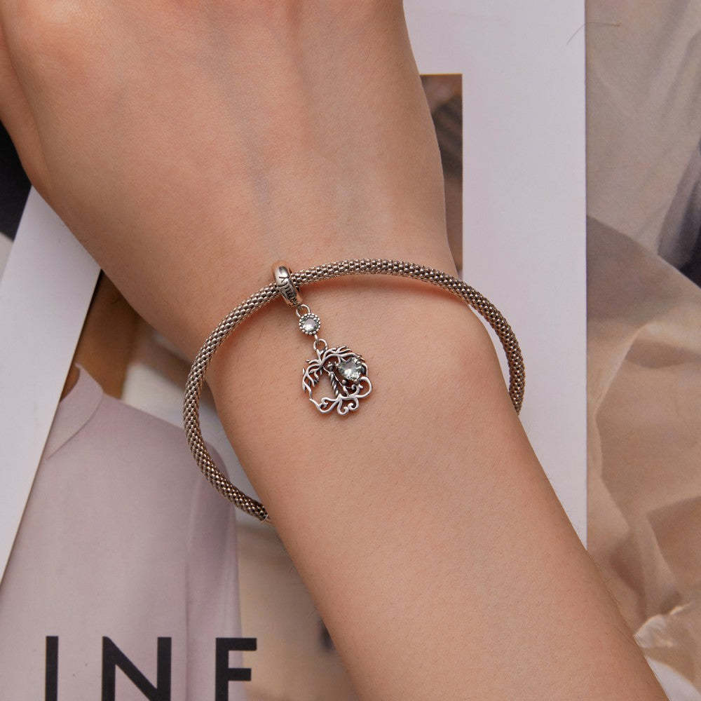 ciondolo albero della vita con cuore in argento sterling 925 yb2403