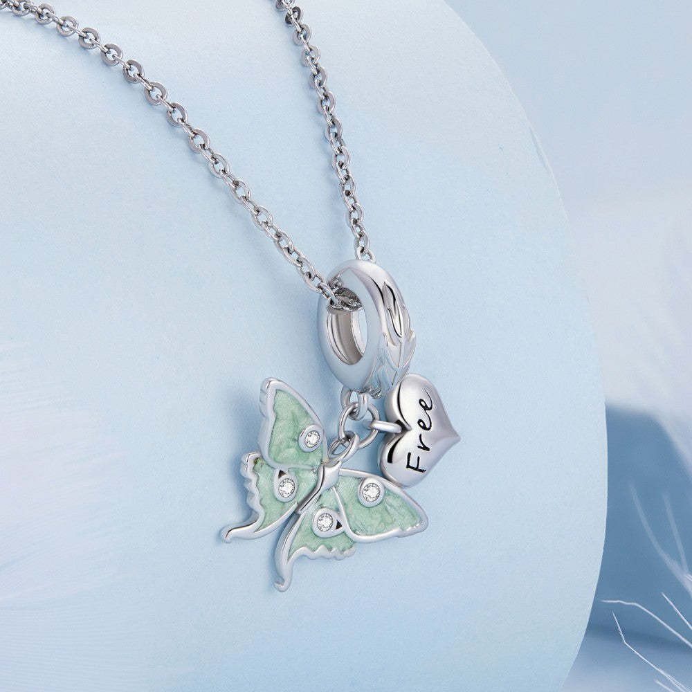 Ciondolo pendente farfalla il mago di Oz in argento sterling 925 yb2448
