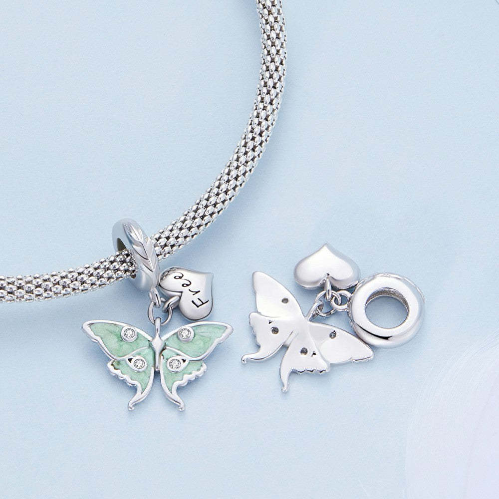 Ciondolo pendente farfalla il mago di Oz in argento sterling 925 yb2448