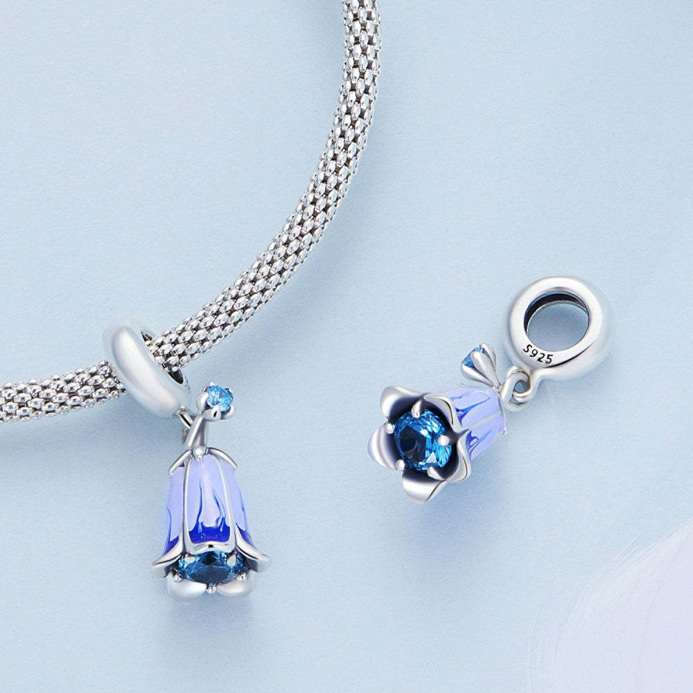 ciondolo pendente campanula in argento sterling 925 yb2451