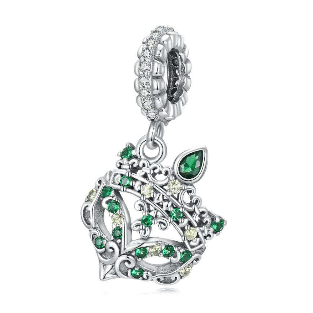 Ciondolo pendente maschera da ballo in argento sterling 925 yb2475