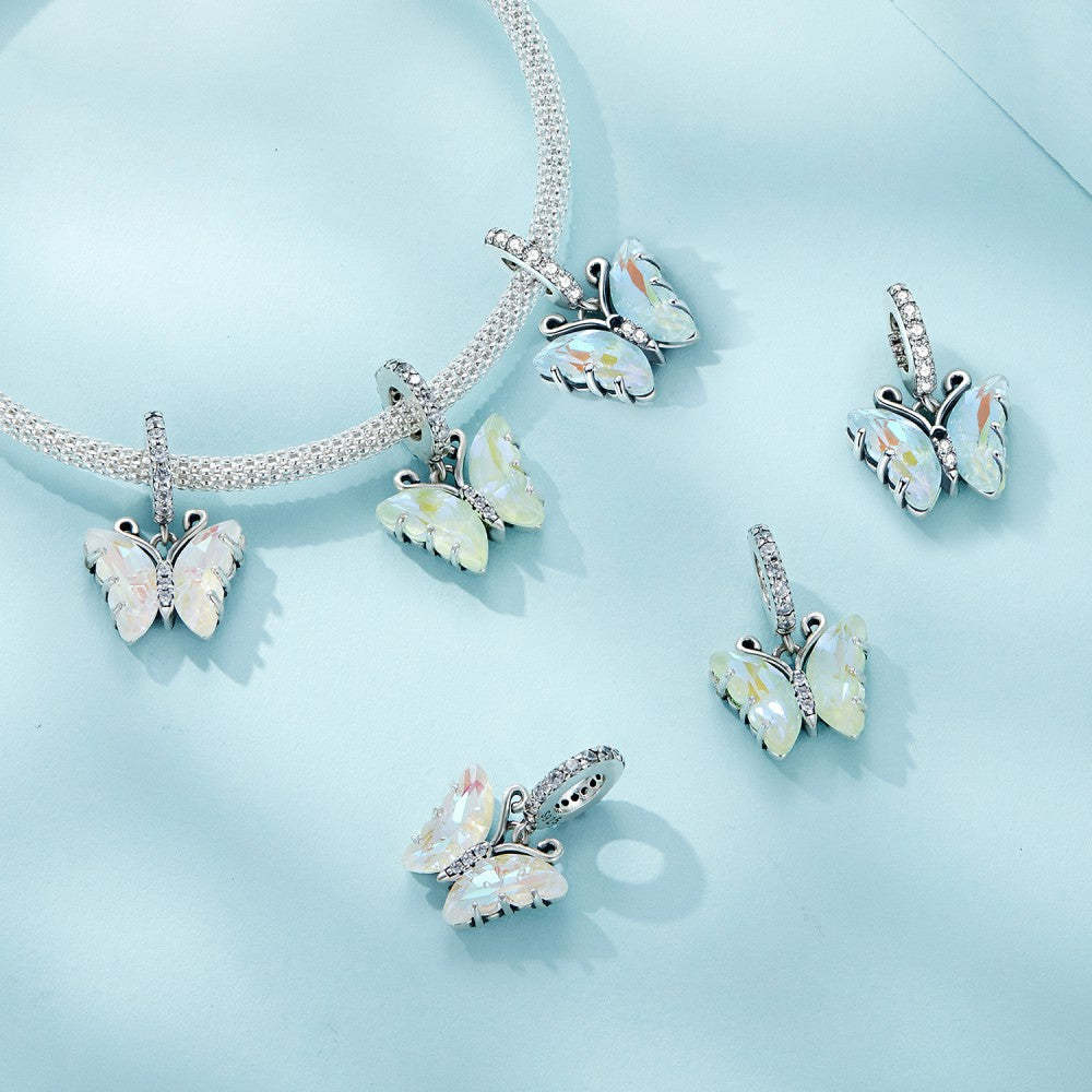 ciondolo pendente farfalla aurora in argento sterling 925 yb2486