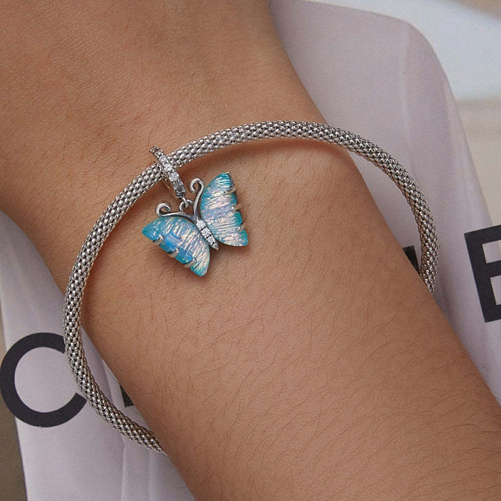 ciondolo pendente farfalla aurora in argento sterling 925 yb2486