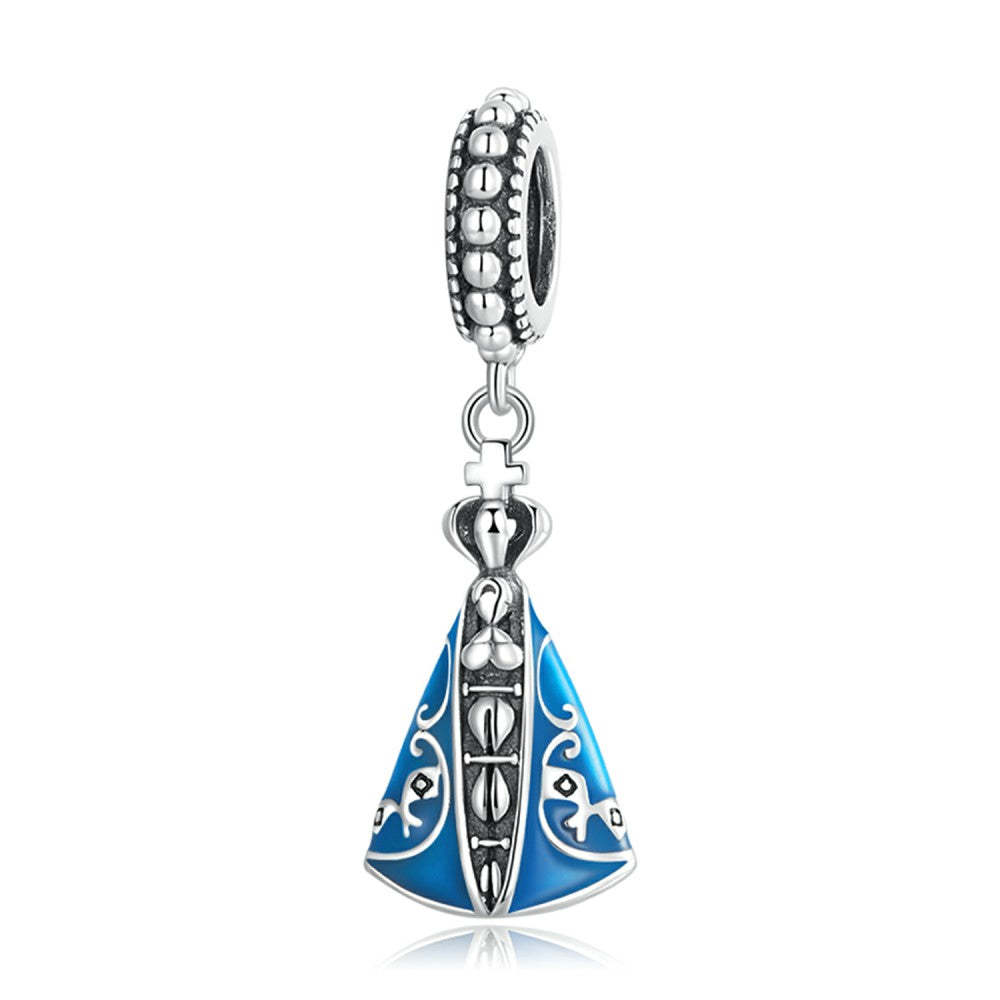 ciondolo pendente nostra signora dell'aparecida in argento sterling 925 yb2526