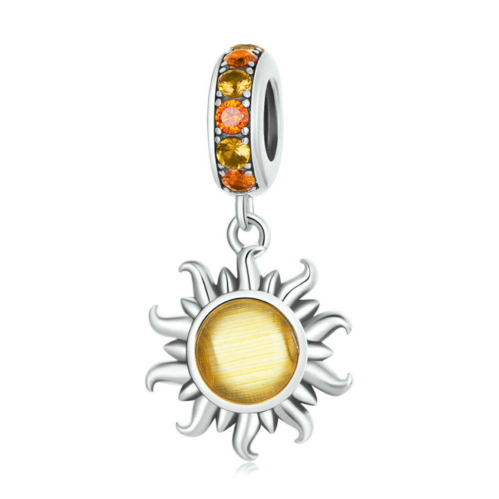 ciondolo pendente piccolo sole in argento sterling 925 yb2533