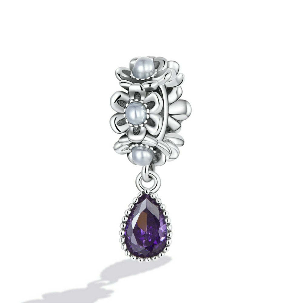 classico ciondolo pendente goccia d'acqua in argento sterling 925 yb2541