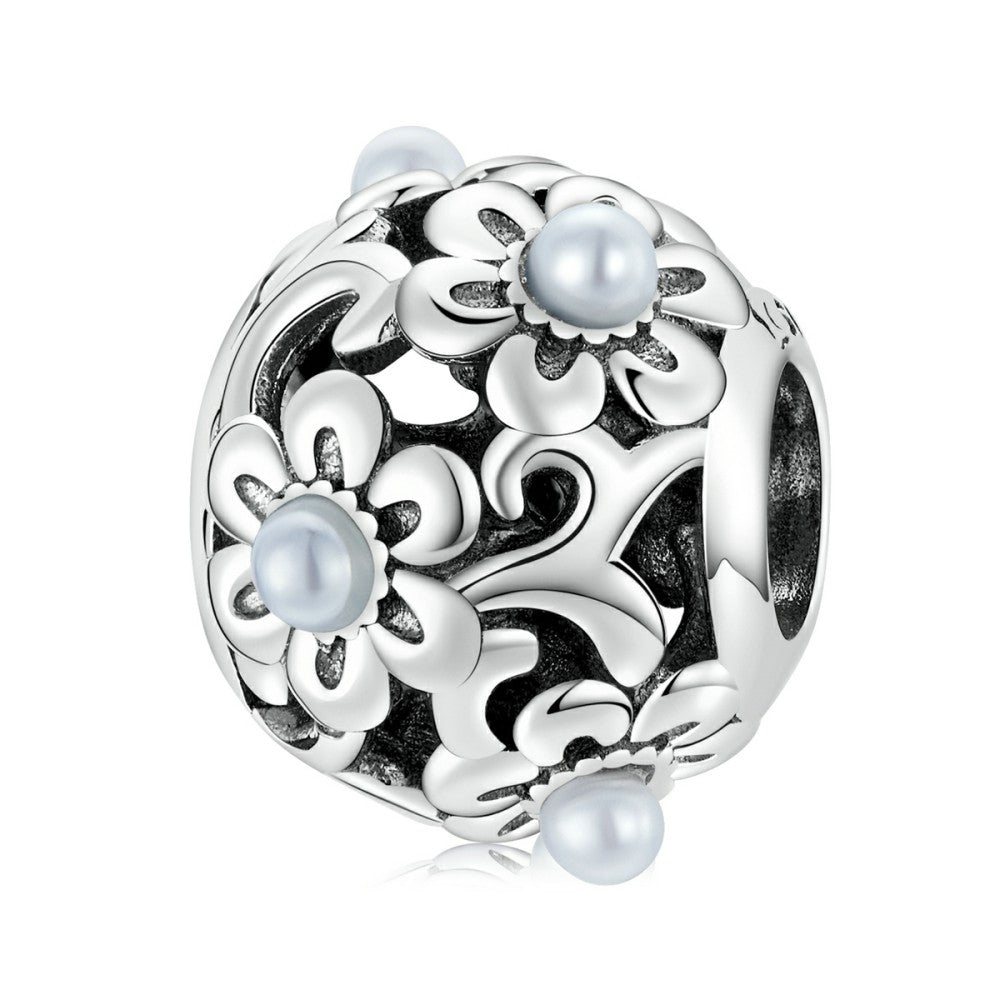 classical flowers charm 925 sterling silver xs2247
