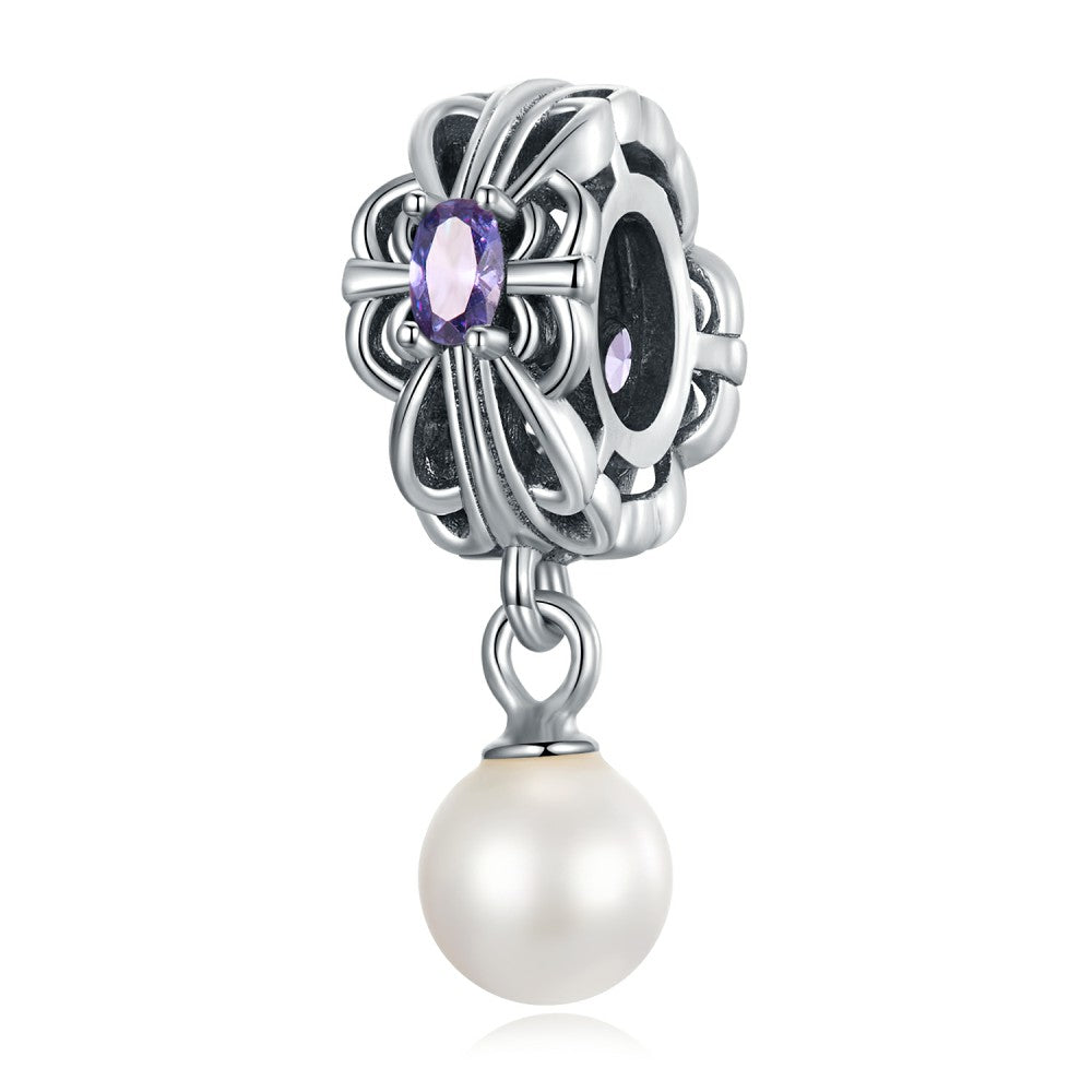 pearl streamer pendant charm 925 sterling silver xs2195